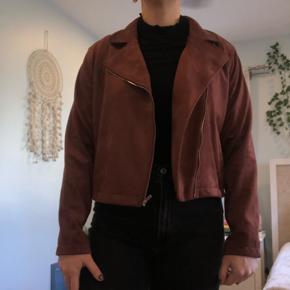 Lauren Conrad Suede Utility Jacket